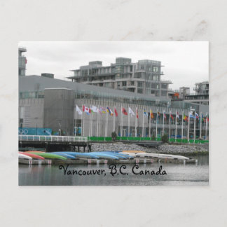 Cartão Postal Flying Flags and Canoes