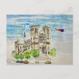 Cartão Postal Flying Joanna Post Card