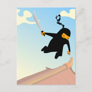 Cartão Postal Flying Ninja