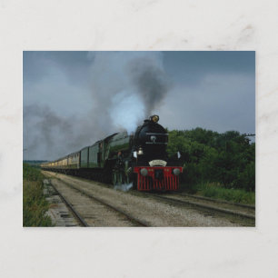 Cartão Postal "Flying Scotsman" britânico em viagem perto de Par