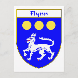 Cartão Postal Flynn Casaco de Braços/Proteção Familiar