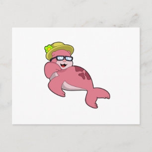 Cartão Postal Foca com Óculos.PNG