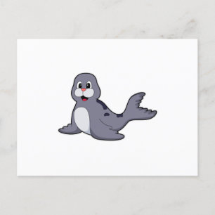 Cartão Postal Foca Fofa