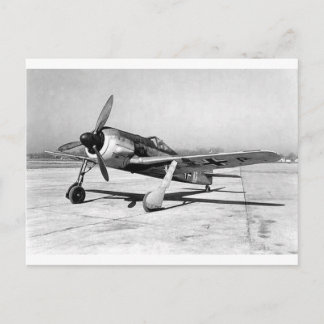 Cartão Postal Focke Wulf Fw190 Fighter, Na Tasilha