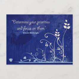 Cartão postal Focus-Motivational Quote