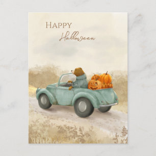 Cartão postal fofo de Halloween