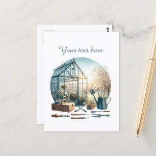 Cartão Postal Fofos amantes de jardinagem personalizáveis 