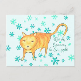 Cartão Postal Fofuras Quentes & Nevadas de Inverno Natal