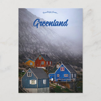 Cartão Postal Fog Sweeping Through Kullorsuaq Greenland