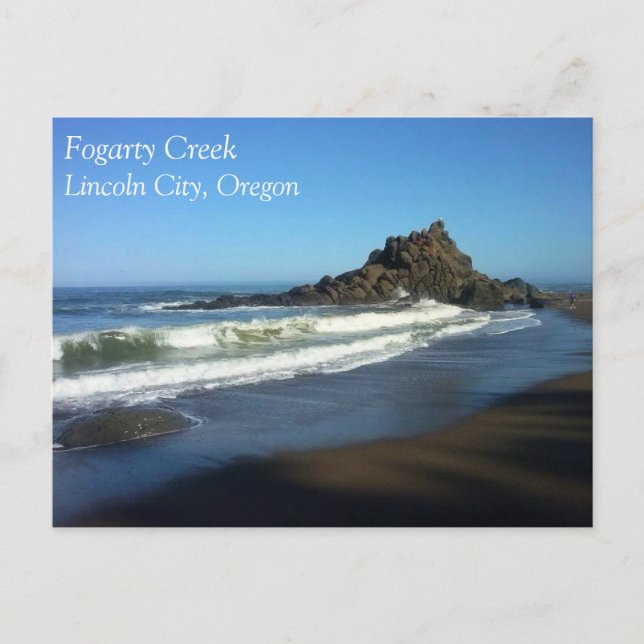 Cartão Postal Fogarty Creek, Oregon (Frente)