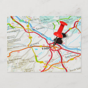 Cartão Postal Foggia, Itália