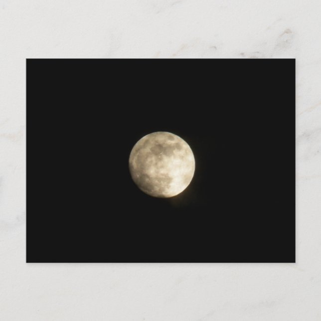 Cartão Postal Foggy Moon (Frente)