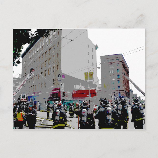 Cartão Postal Fogo De São Francisco Na Cena (Frente)