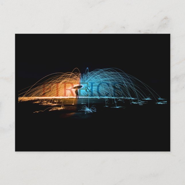 Cartão Postal Fogo e gelo (Frente)