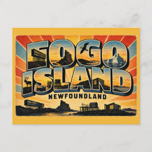 Cartão Postal Fogo Island Ilhéu da Terra Nova Refúgio