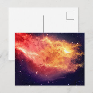 Cartão Postal Fogo Solar Através do Cosmos