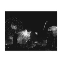 Fogos de artifício B&W Bangkok