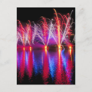 Cartão Postal Fogos de artifício brilhantes