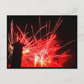 Cartão Postal Fogos de Iluminação