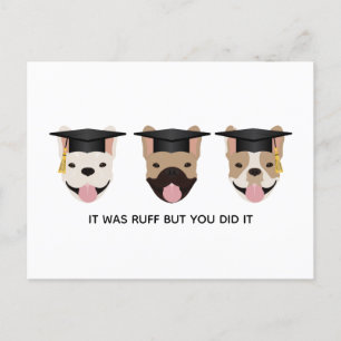 Cartão Postal Foi Difícil Mas Você Conseguiu Bulldogs Franceses