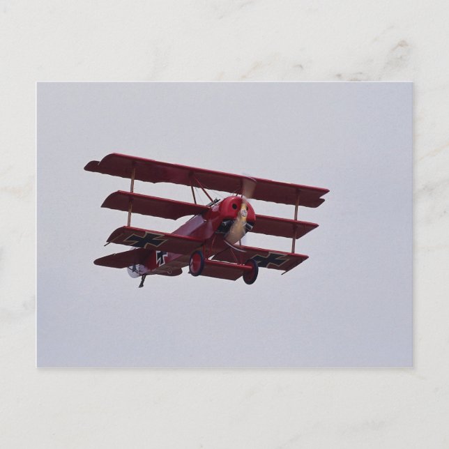 Cartão Postal Fokker DR.1 Triplane (Frente)