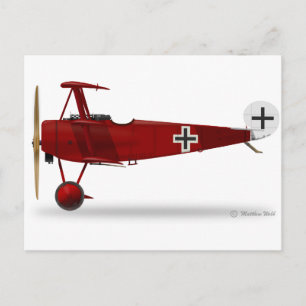 Cartão Postal Fokker Dr. 1 Triplane