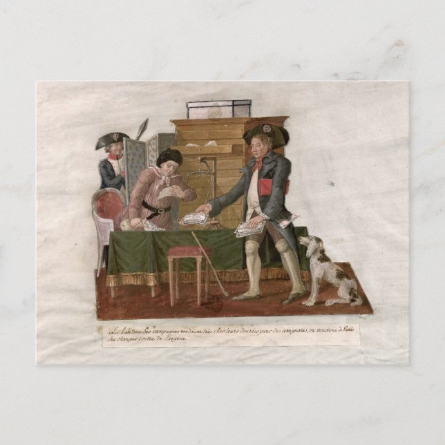 Cartão Postal Fol.55 Country Folk e Money Changer (Frente)