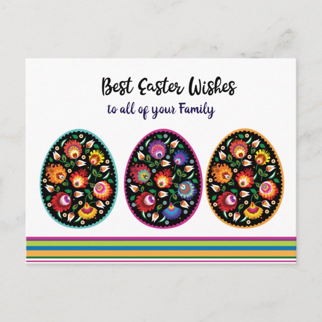 Cartão Postal Folclore de Páscoas, Cartão-Postal de Texto Person (Frente)