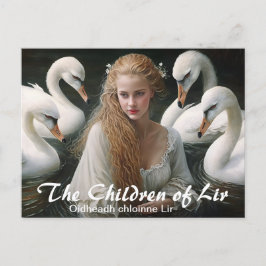 Cartão Postal Folclore Irlandês As Crianças de Lir