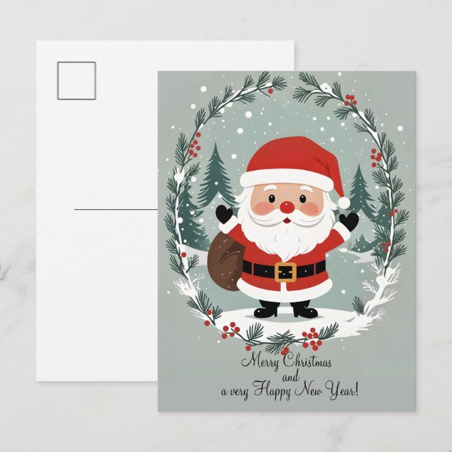 Cartão Postal Folded Greeting Card (Frente/Verso)