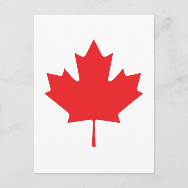 CARTÃO POSTAL FOLHA CANADENSE (Frente)