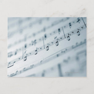 Cartão Postal Folha de Música 10