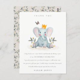 Cartão Postal Folhagem de Elefantes da Madeira a Qualquer Aniver