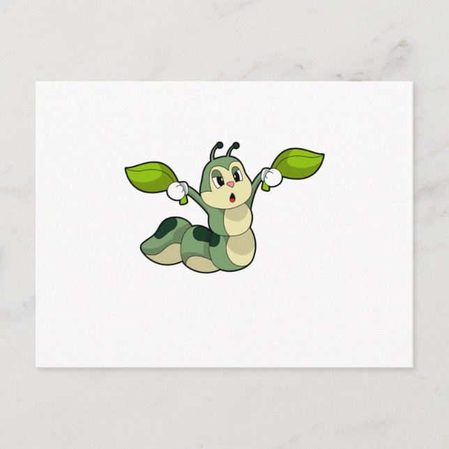 Cartão Postal Folhas de Lagarta (Frente)