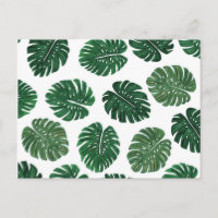 Folhas de Queijo Suíço Pintadas à Mão Tropical