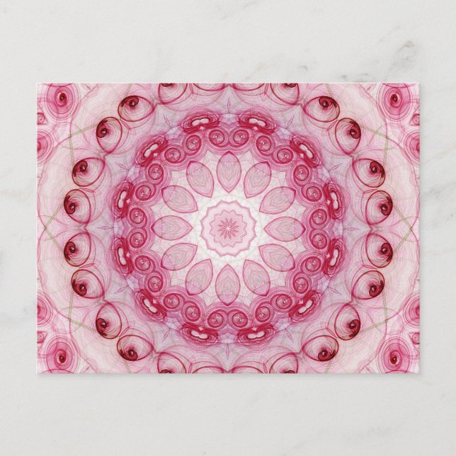 Cartão Postal Folhas de rosa (Frente)