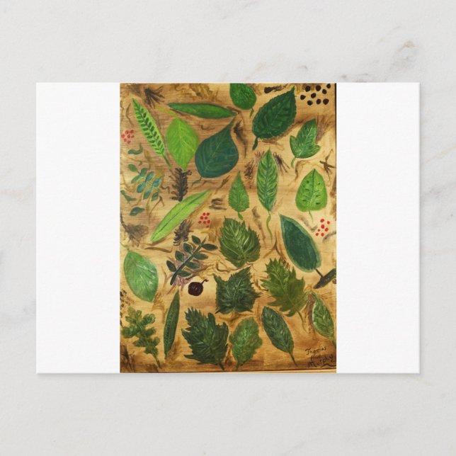 Cartão Postal Folhas de Wisconsin (Frente)