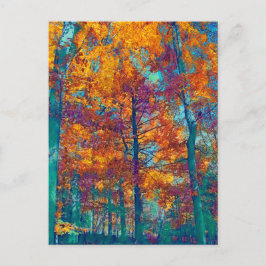 Cartão Postal Folhas roxas