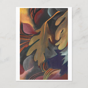 Cartão Postal Folhas sob água   Georgia O'Keeffe  