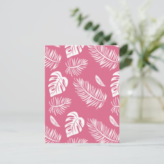 Cartão Postal Folhas tropicais 17 (Em pé/Frente)