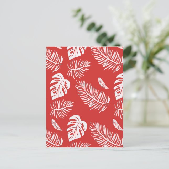 Cartão Postal Folhas tropicais 20 (Em pé/Frente)