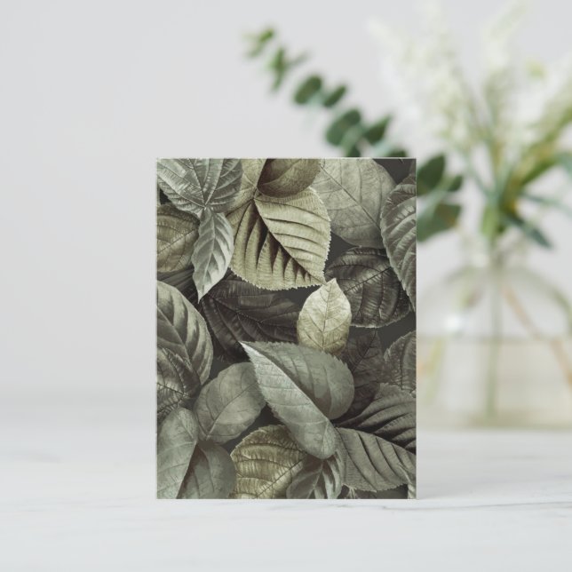 Cartão Postal Folhas Tropicais 5 (Em pé/Frente)