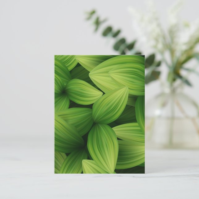 Cartão Postal Folhas Tropicais 9 (Em pé/Frente)