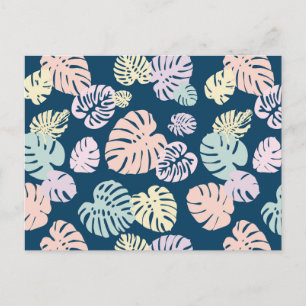 Cartão Postal Folhas Tropicais Multicoloridas 4