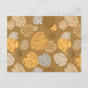 Cartão Postal Folhas Tropicais Multicoloridas 6