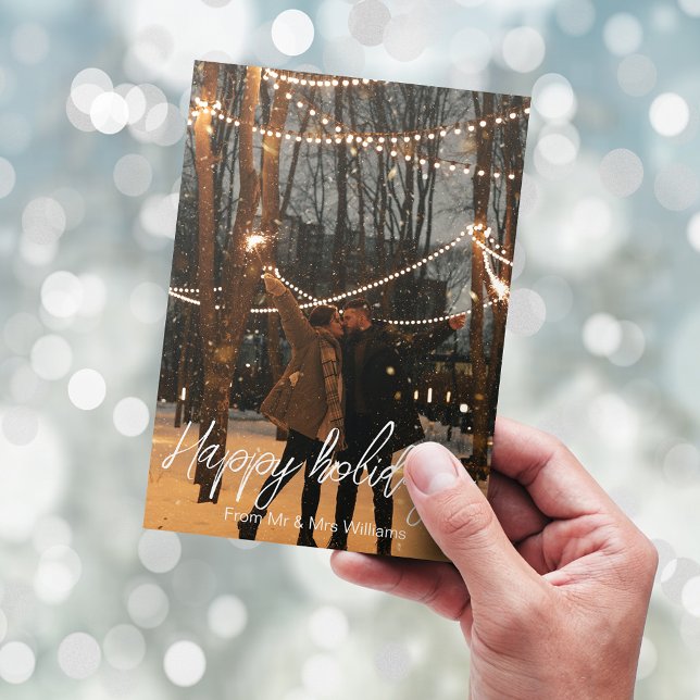 Cartão Postal folheto informativo branco do mr&mrs foto (Criador carregado)