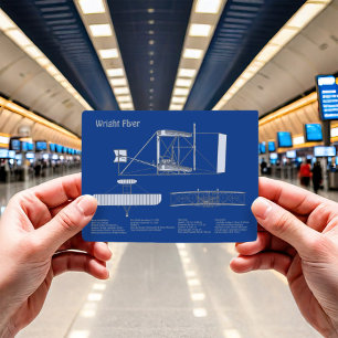 Cartão Postal Folheto Wright - Planos de desenho de projeto de a