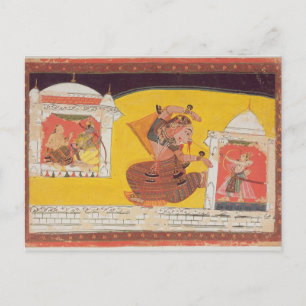 Cartão Postal Folio 27 Laksmama corta o nariz de Surpanakha, por