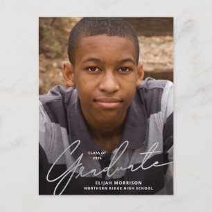 Cartão Postal Fólio de Foto com Sobreposição de Prata de Rótulo 