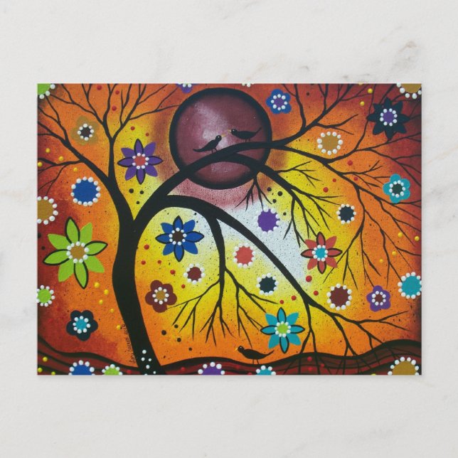 Cartão Postal FOLK ART por LORI EVERETT (Frente)